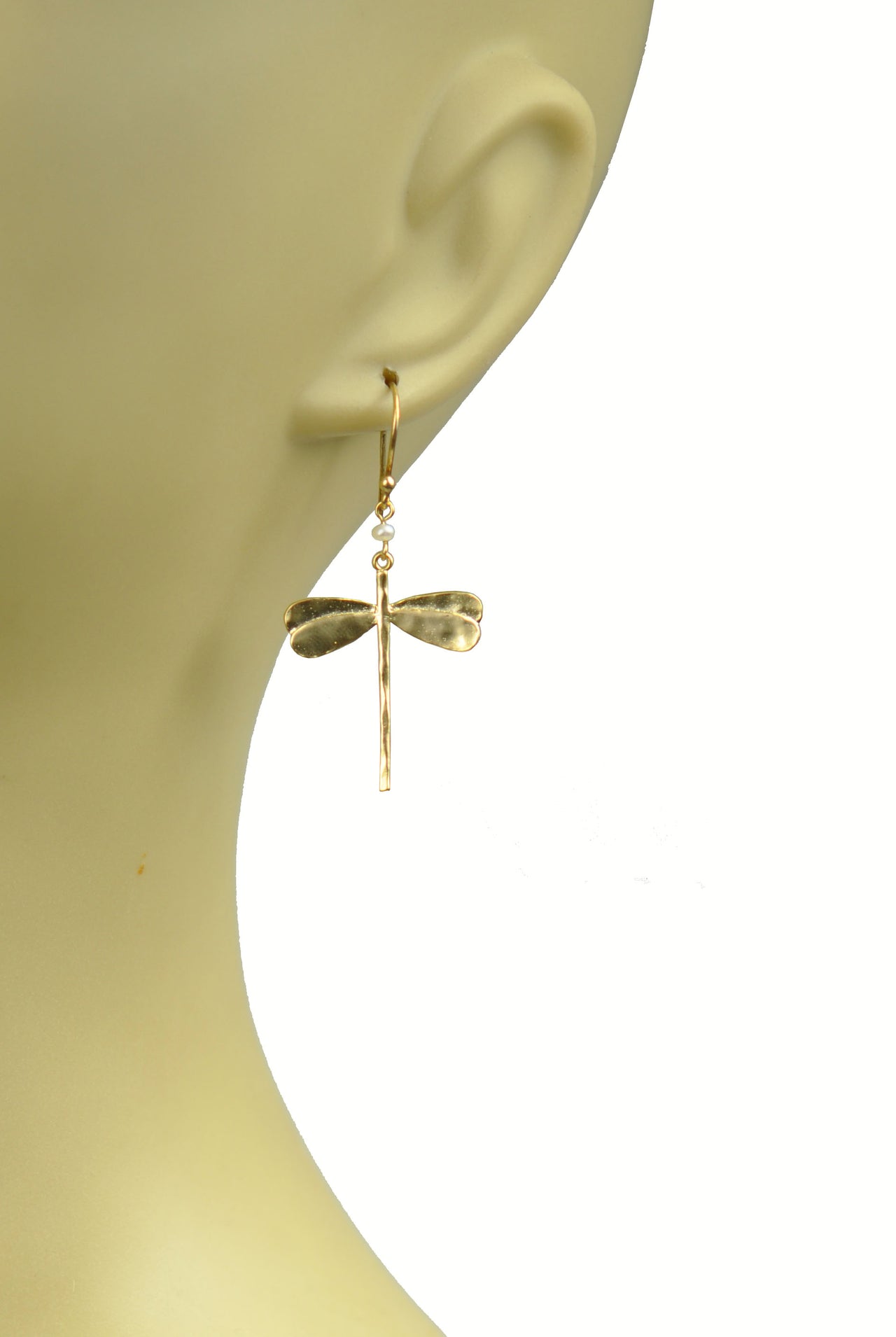 Gena Myint - Dragonfly Pearl Earrings -