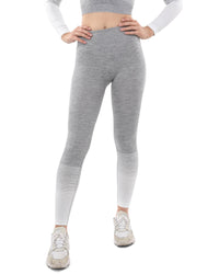 Thumbnail for Savoy - Bocana Seamless Leggings & Sports Top Set - Grey & White - 2 PCS. - 1 COLOR -