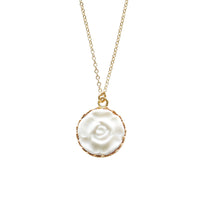 Thumbnail for Porcelain Moonlight Rose Gold-Filled Pendant Necklace -