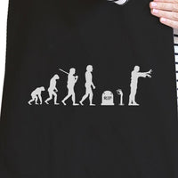 Thumbnail for ZOMBIE EVOLUTION - Black Canvas Bags - 1 COLOR -