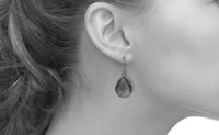 Thumbnail for LATELITA - Petite Drop Earrings Smokey Quartz Rosegold -