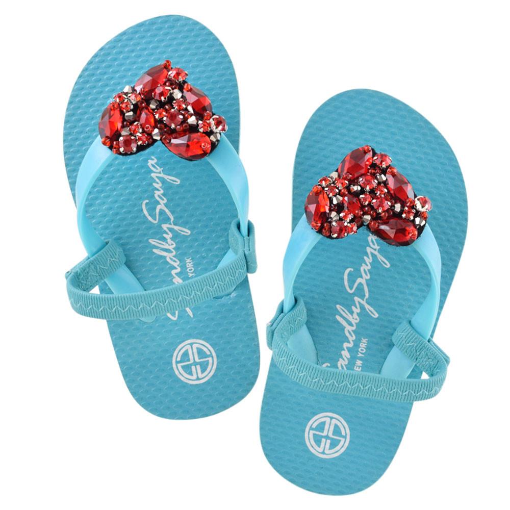 SAND BY SAYA N.Y. - Chelsea Heart (Red) - Baby / Kids Sandal - 2 COLORS -