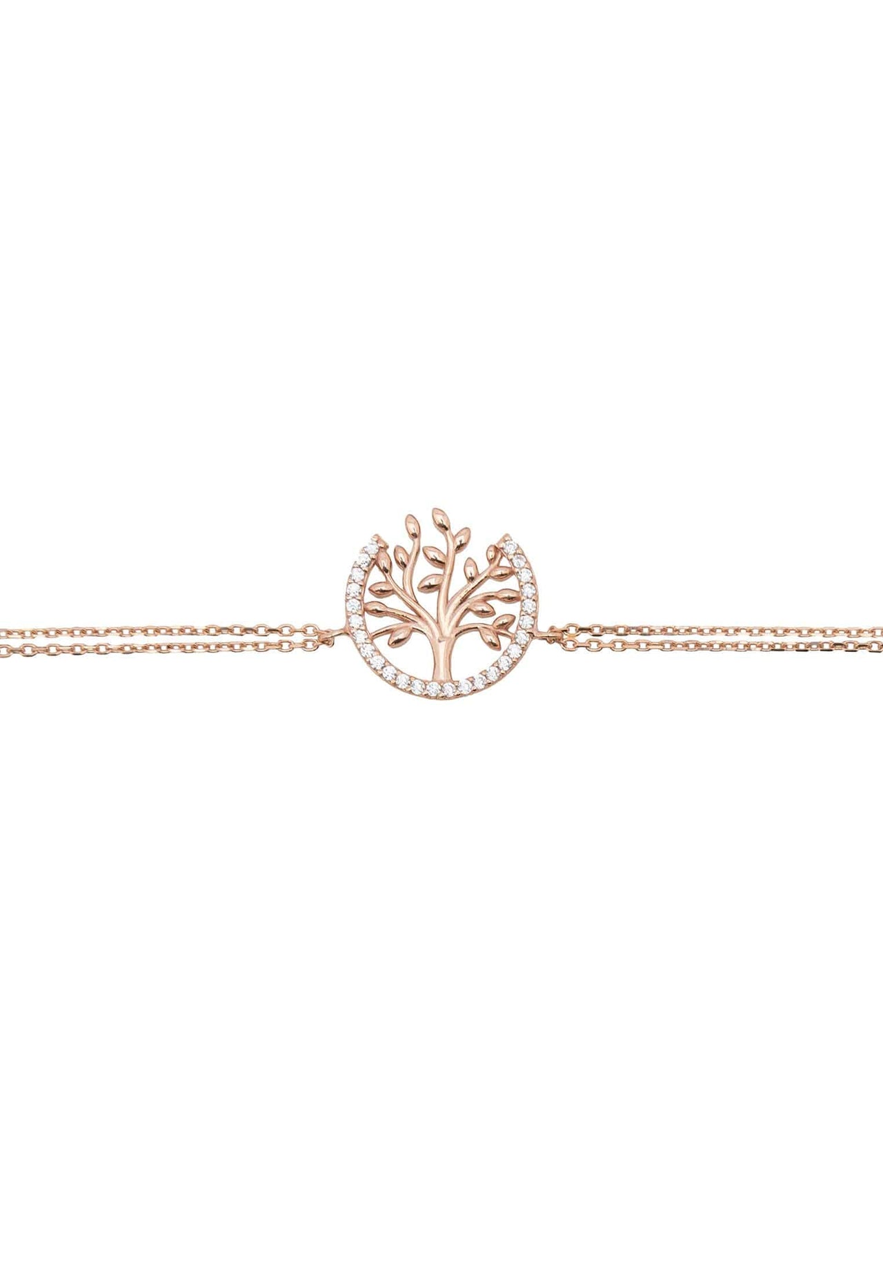 LATELITA - Tree of Life Open Circle Bracelet Rosegold -