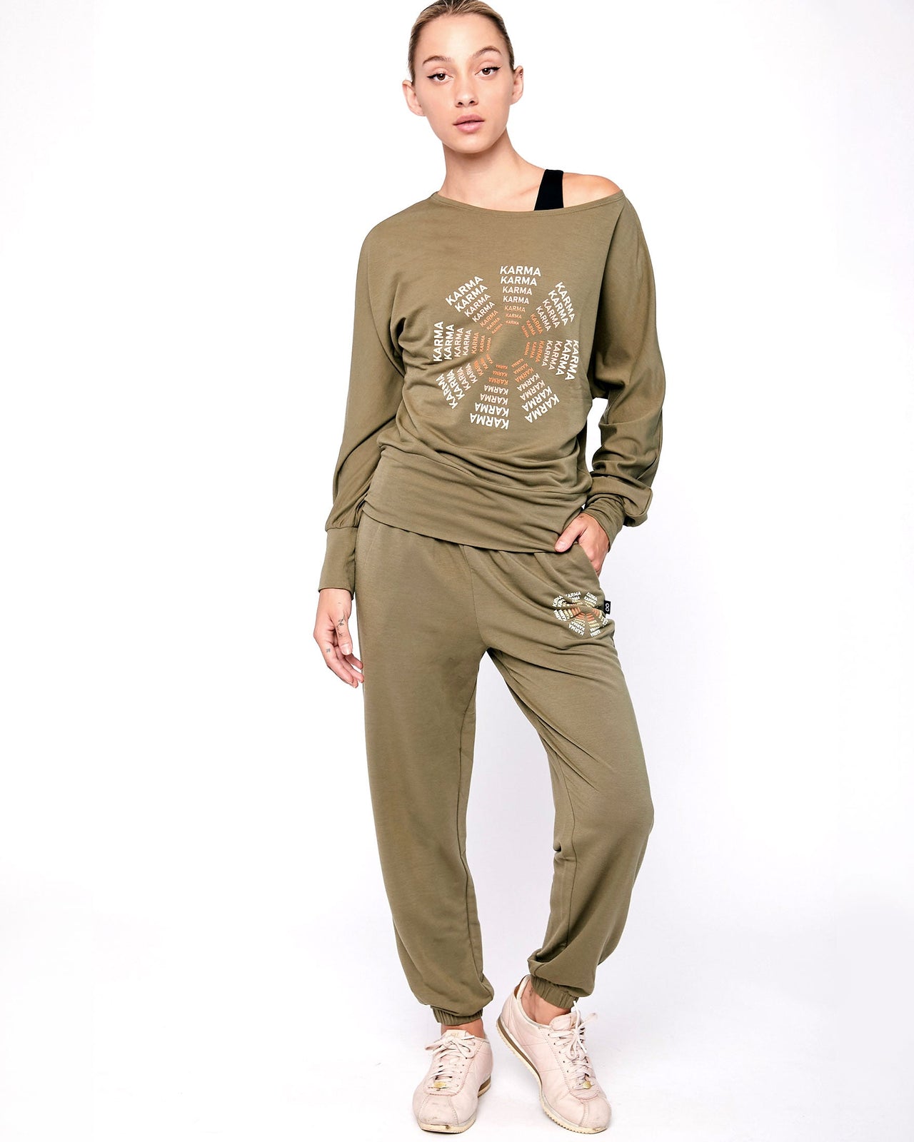 Rebody - Karma Graphic Viscose Blend Sweatpants - 2 KHARMIC COLORS -