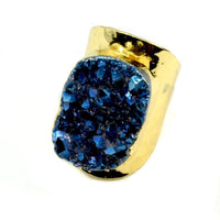 Thumbnail for Christie Jean - Amy Druzy Statement Ring in Gold - 8 COLORS -