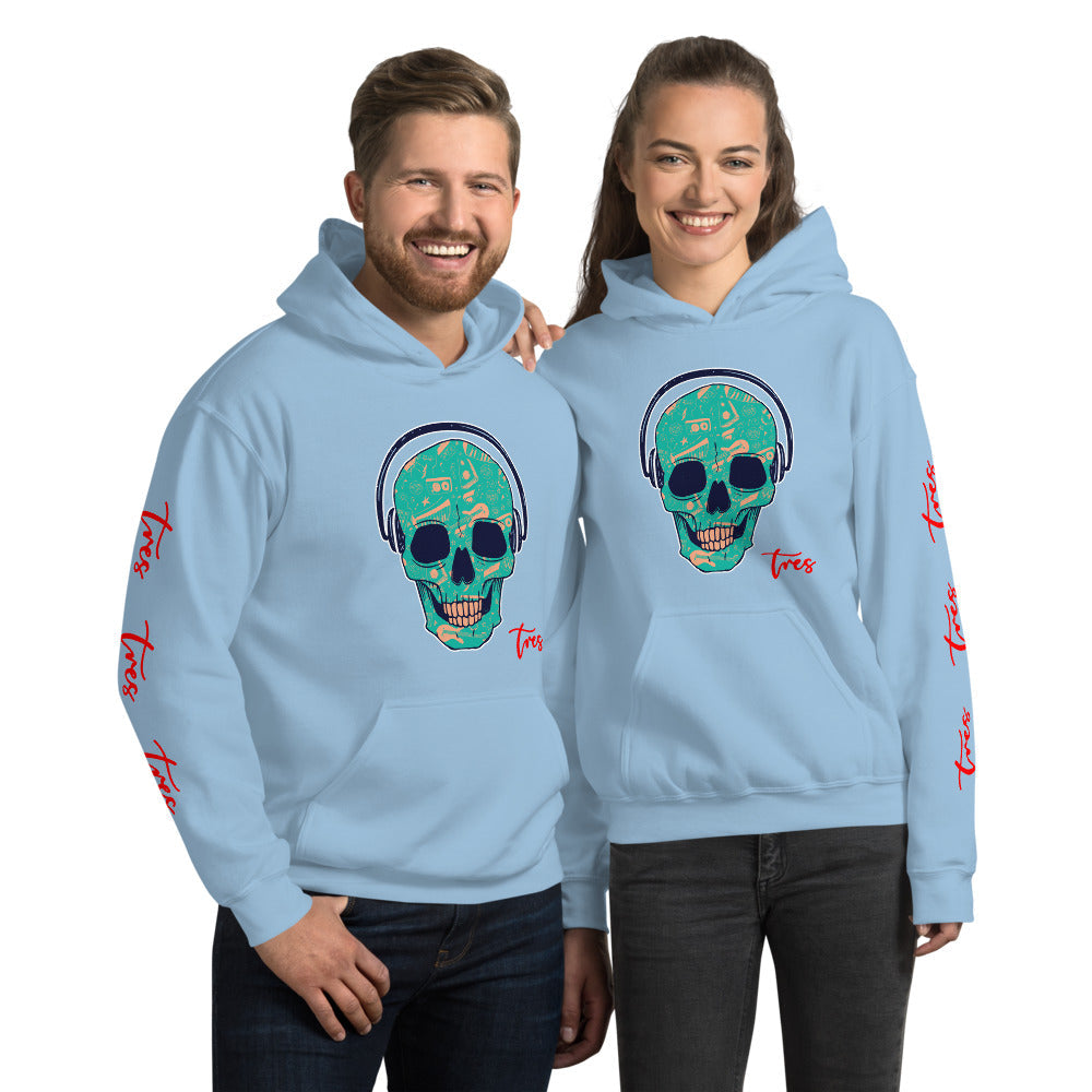 Tres Palma - "DJ Skull" - Unisex Hoodie - 11 COLORS -