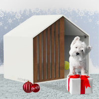 Thumbnail for Instachew - ENKEL PET HOUSE (Black & White), Modern Design, DOG BED, SHED - 2 COLORS -