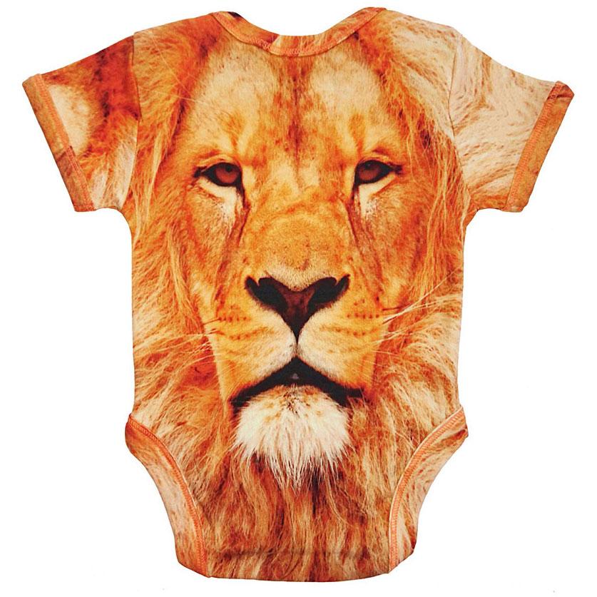 Bodysuit - Short Sleeve - Lion -