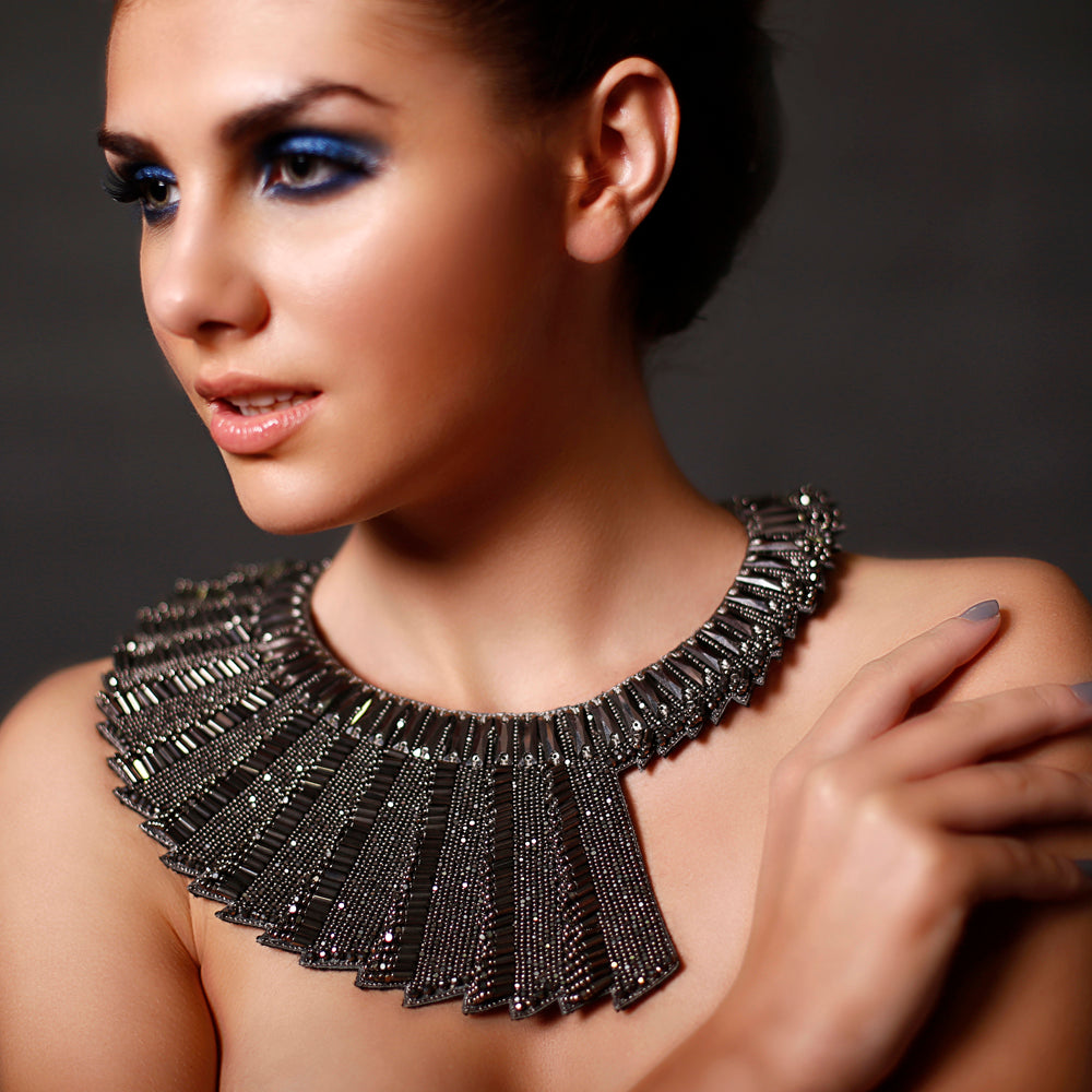 BEGADA - Gun Metal Signature Revolving Neckpiece -