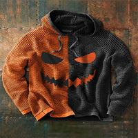 Thumbnail for Halloween Men's Halloween digital print Hooded Sweatshirt - K - 2 COLORS -