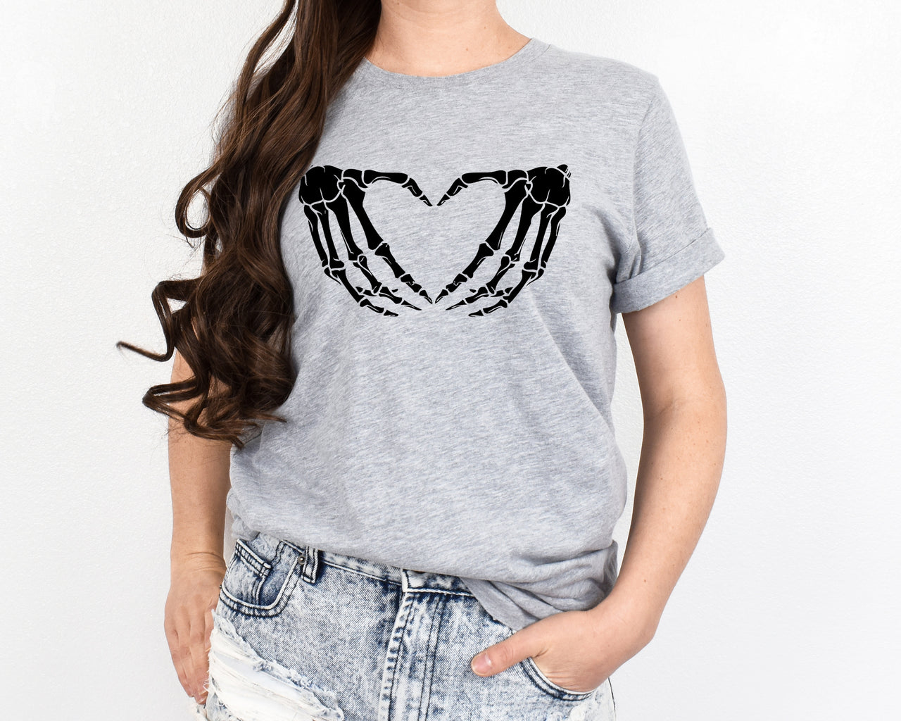 Skeleton Heart Hands - 1 COLOR -