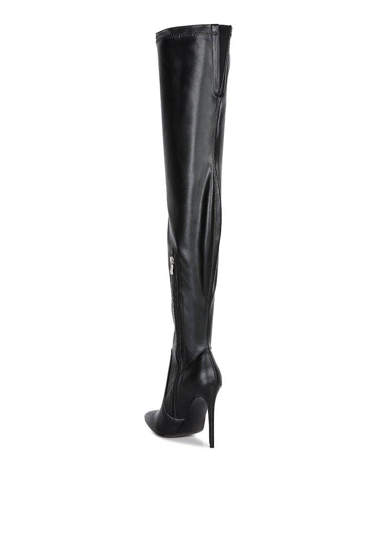 London Rag - Gush Over Knee Heeled Boots - 2 COLORS -