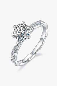 Thumbnail for 1 Carat Moissanite 925 Sterling Silver Ring