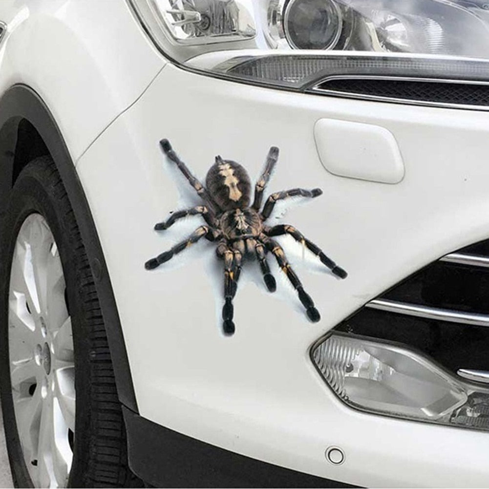 3D Spider Lizard Scorpion Car Sticker 3D Animal Pattern Vehicle Window Mirror Bumper Decal Decor Water-Resistant High Stickiness - [15 DAY DELIVERY] - 4 CRITTERS -