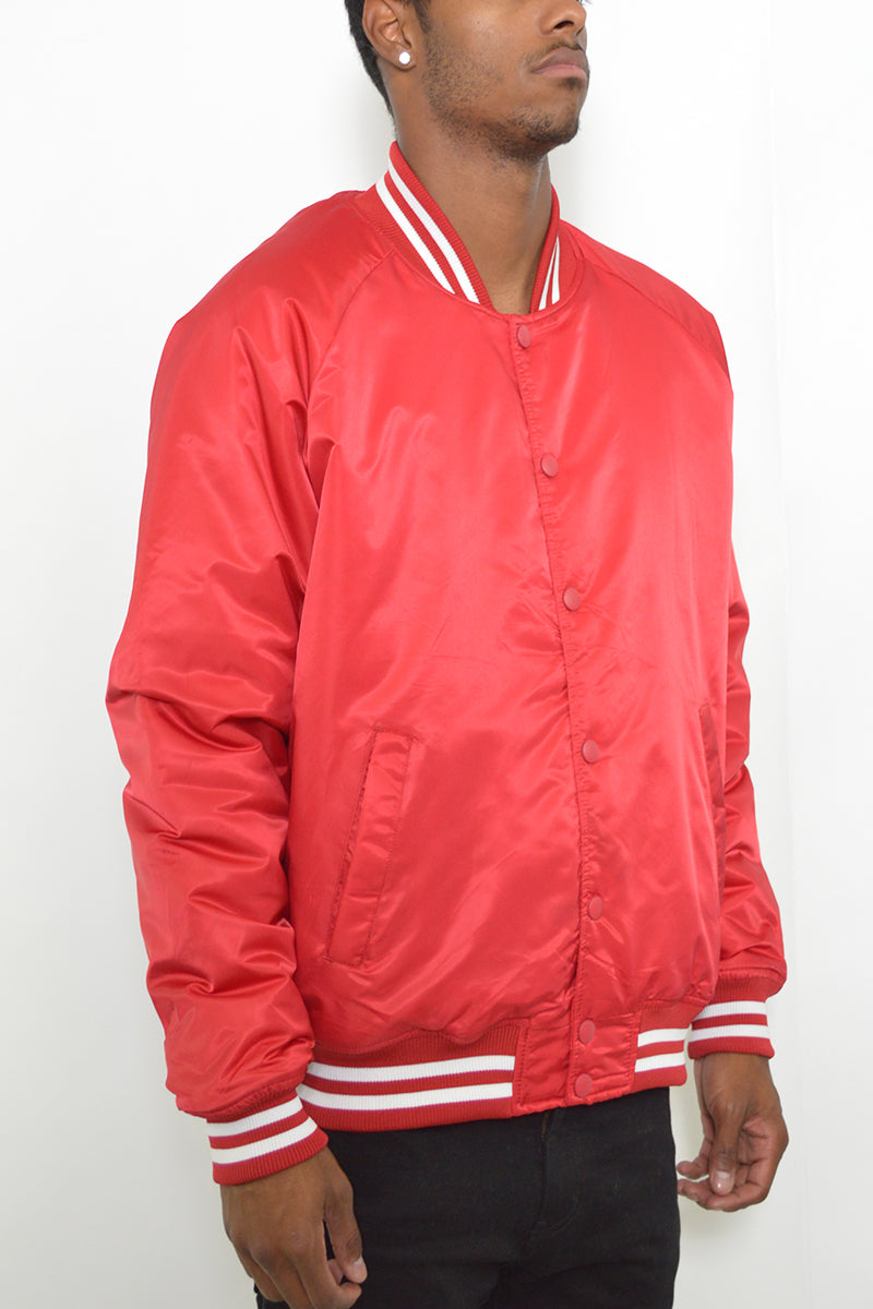 Classic Varsity Windbreaker Bomber Jacket - 1 COLOR -