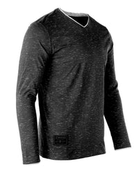 Thumbnail for Mens Basic Fashion Layered Cuff V-Neck Slim Athletic Long Sleeve T-Shirt - 1 COLOR