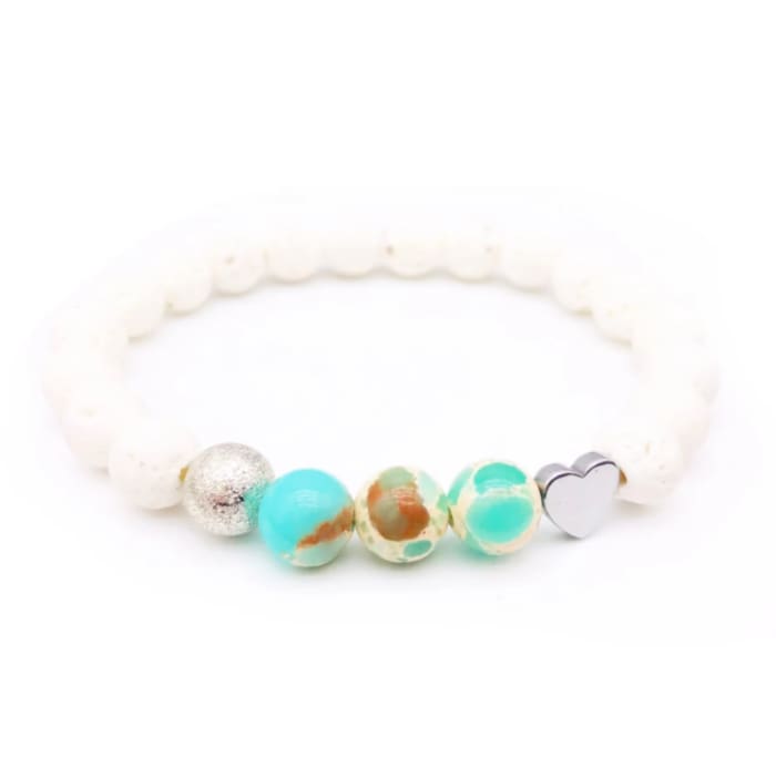 Ocean Lava Stone Bracelet -