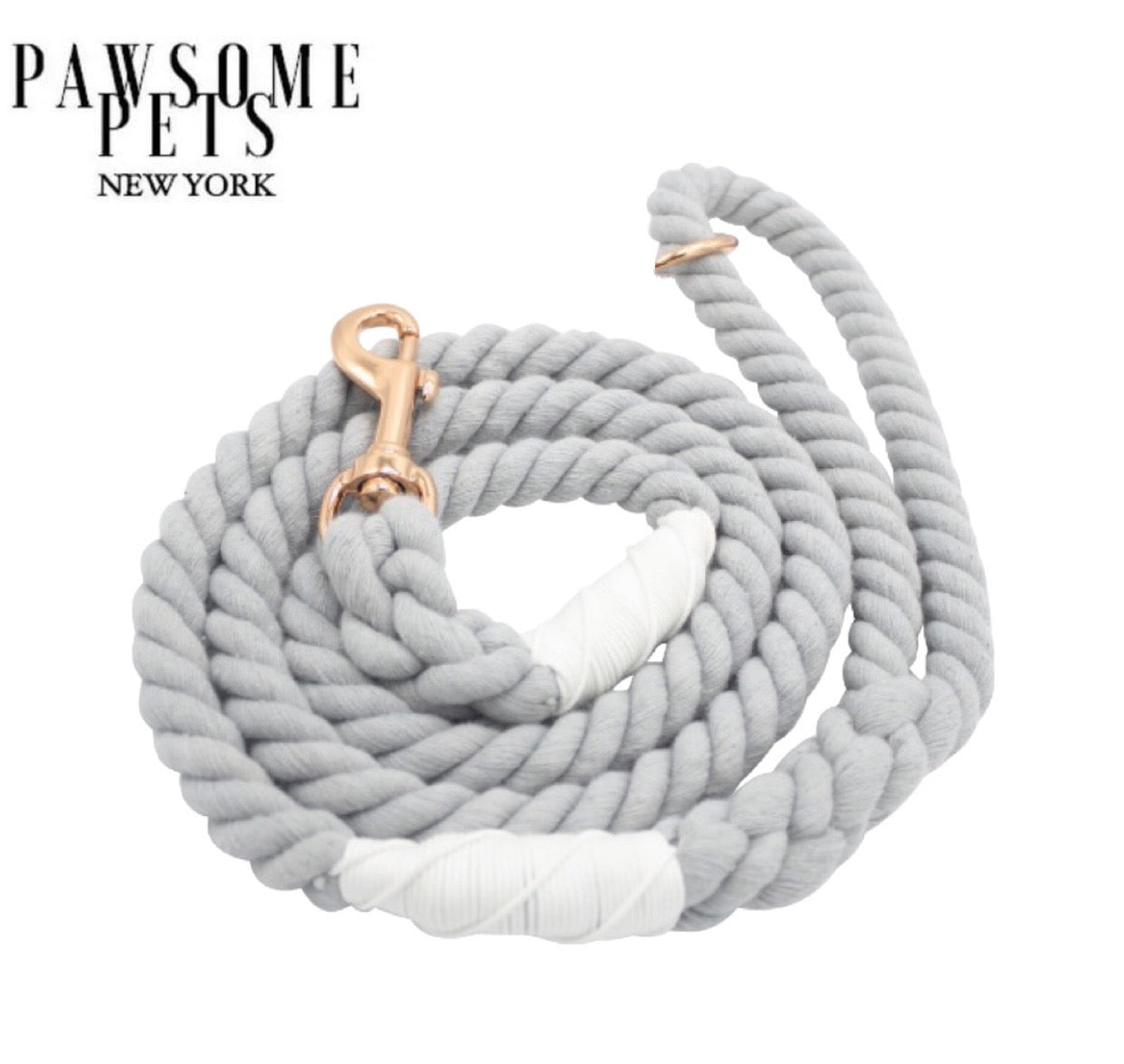 Rope Leash - Light Grey -