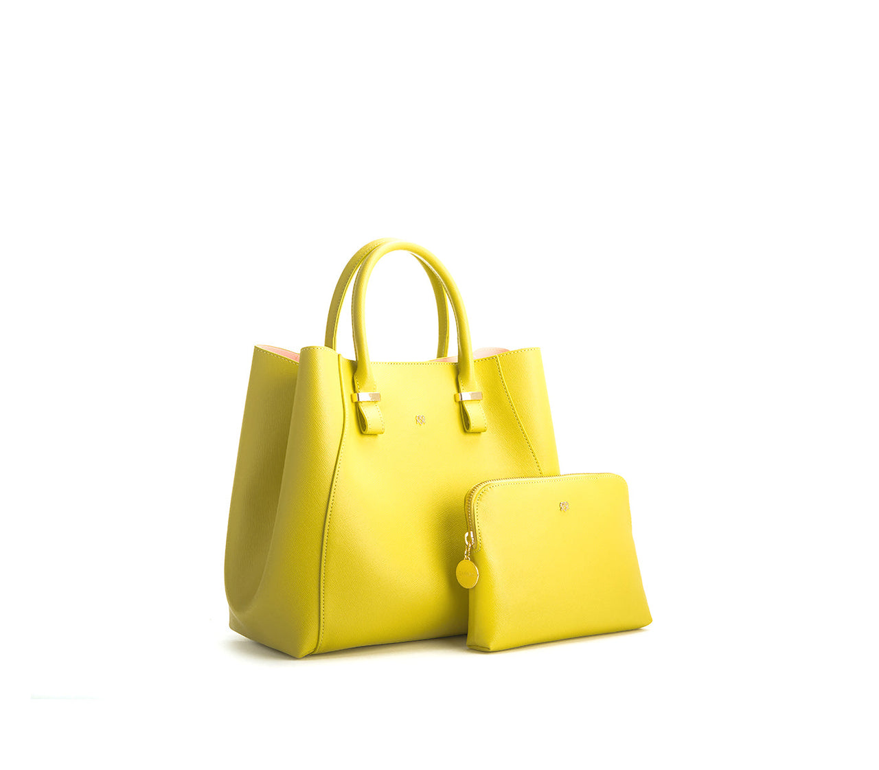 GUNAS NEW YORK - Jane - Lemon Yellow Vegan Leather Satchel with dust bag - 1 COLOR -