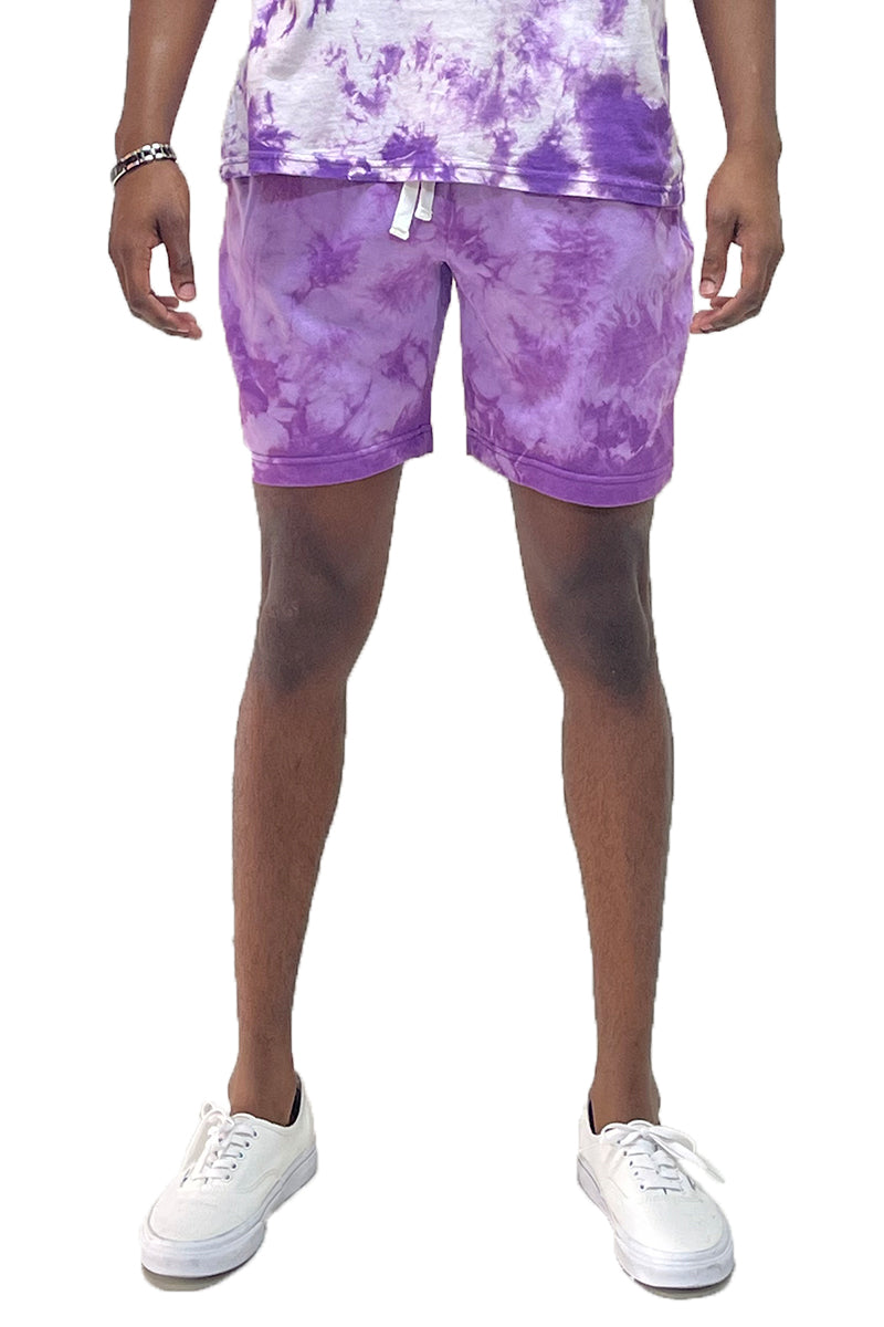 Splash Cotton Tye Dye Sweat Shorts - 1 COLOR -