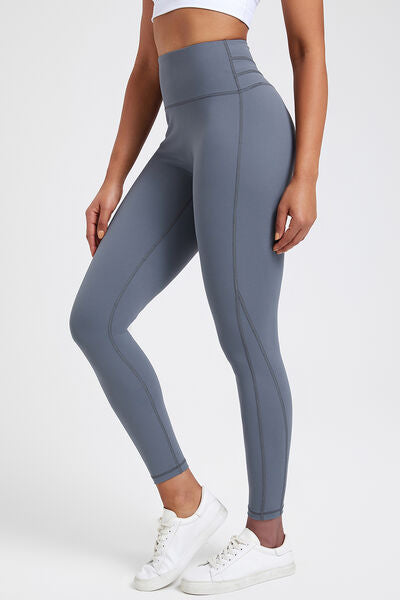 High Waist Active Leggings - T - 7 COLORS -