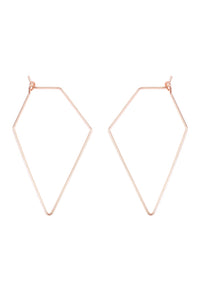 Thumbnail for Riah Fashion - Polygon Shape Brass Earrings - 3 FINISHES