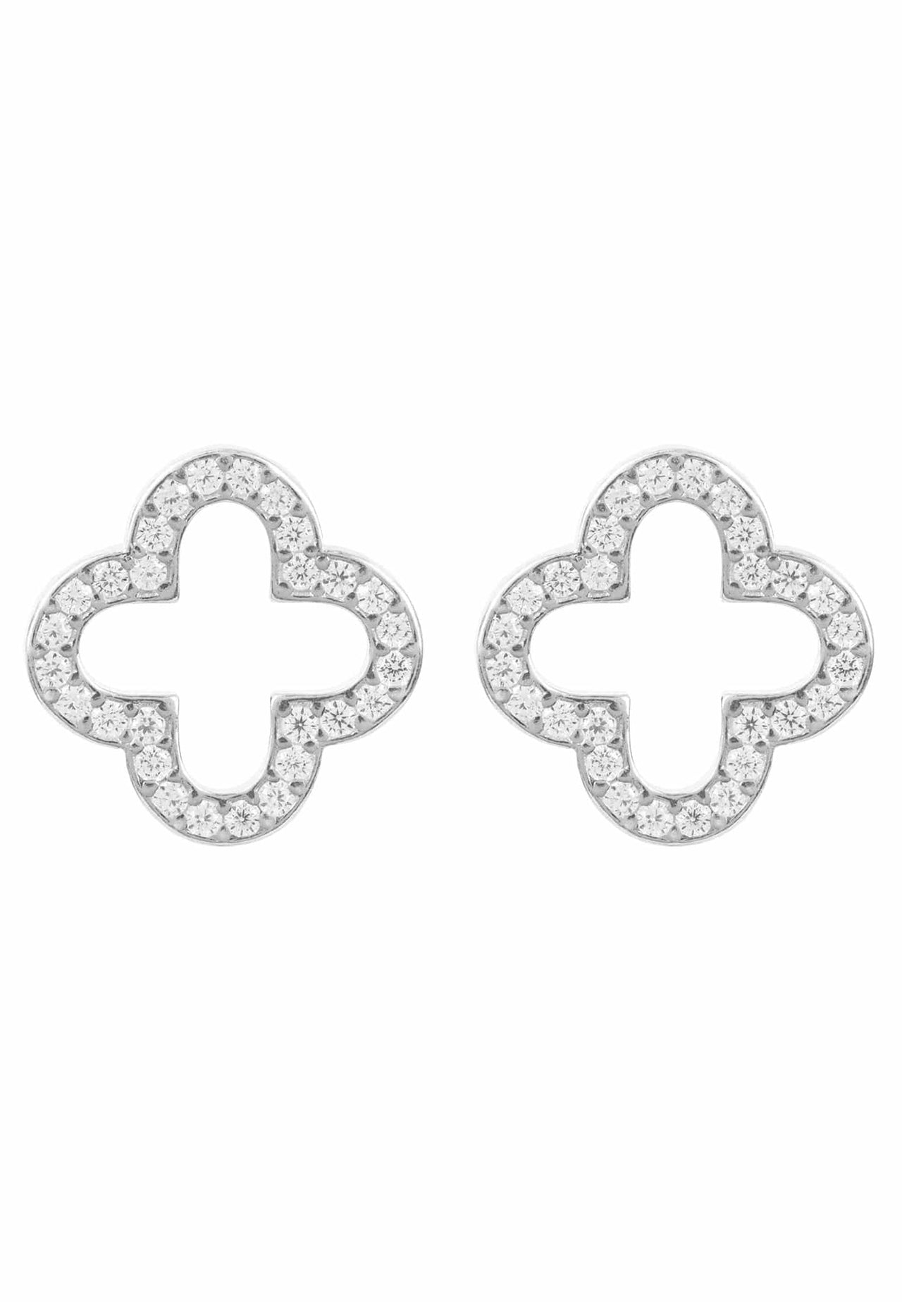 LATELITA - Open Clover Earrings - 3 FINISHES -