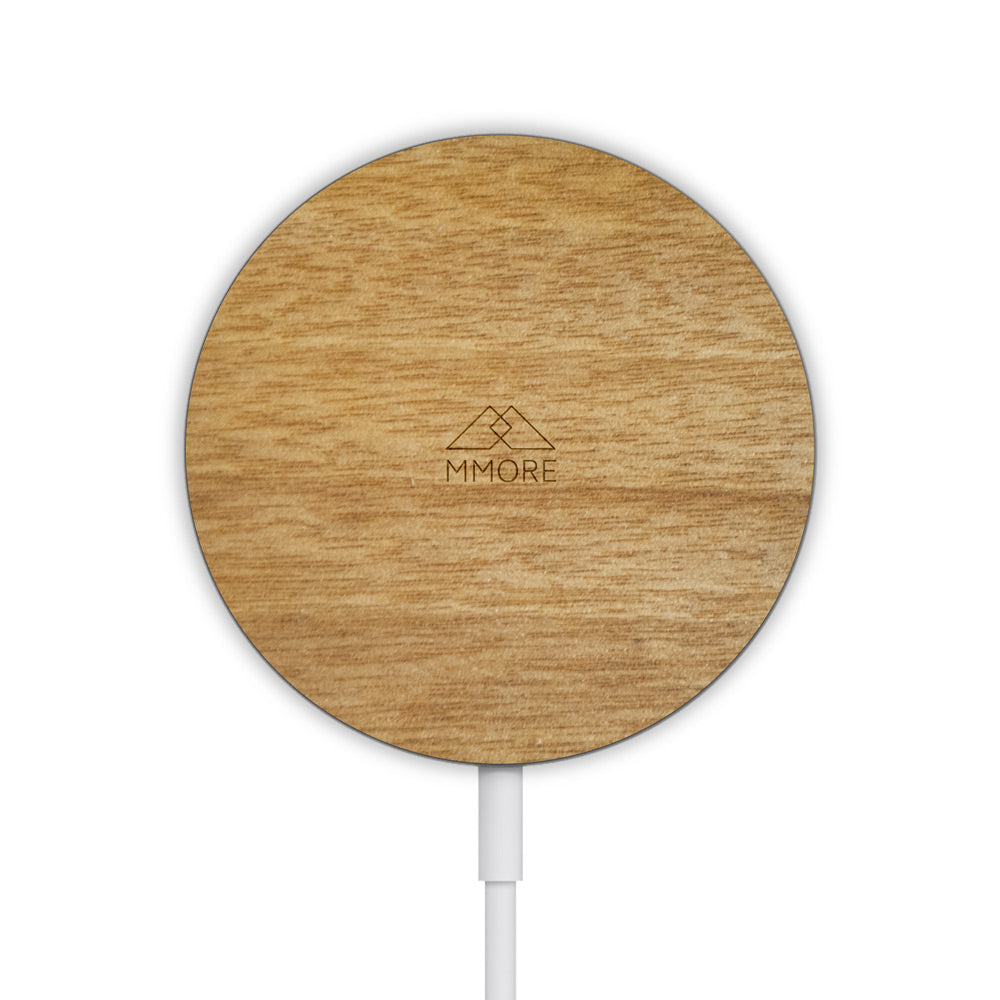 MMORE - MagSafe Wireless Charger - Wood - 3 WOODS  & WHITE -