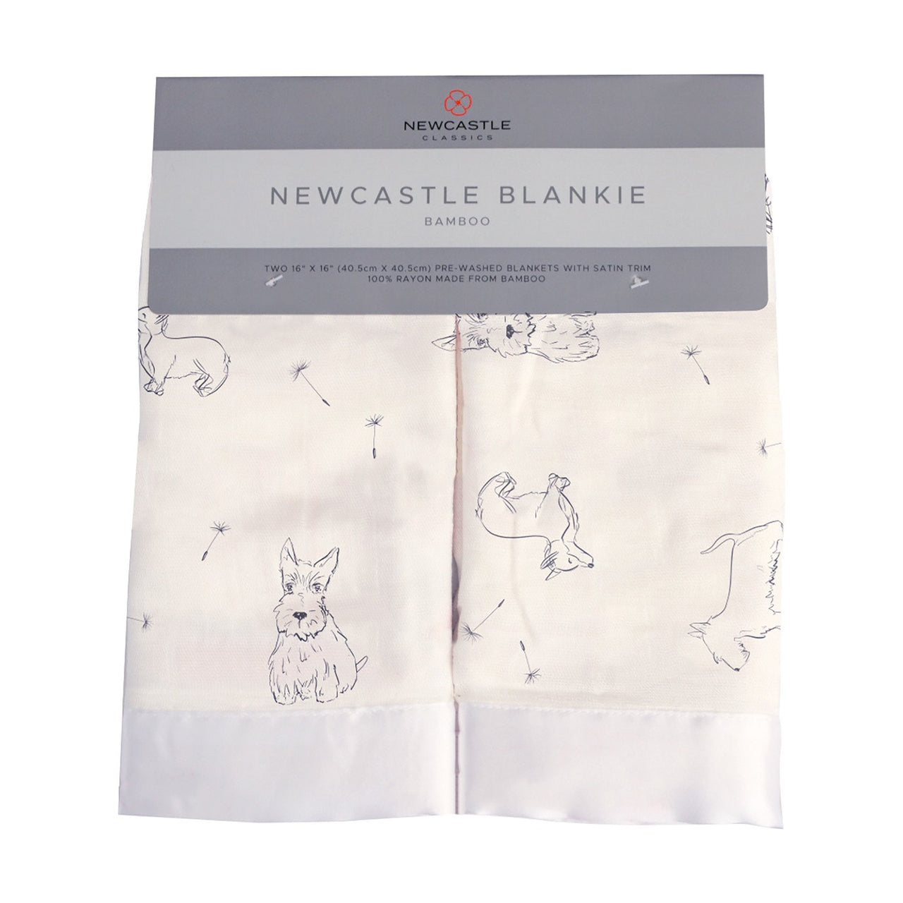 Newcastle - Corgi Bamboo Muslin Security Baby Blankie -