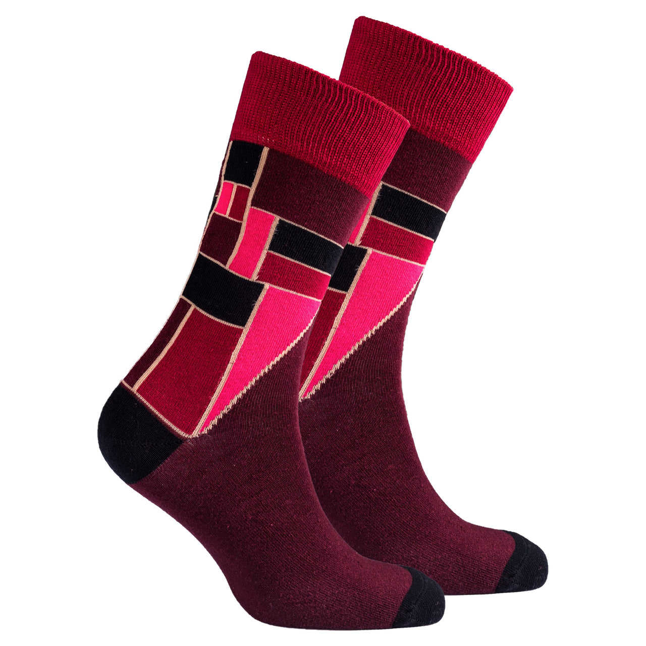 Men's Scarlet Cube Socks - 1 COLOR -