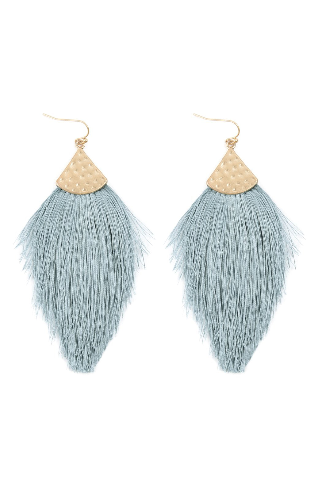 Thread Tassel Drop Earrings - 15 COLORS -