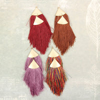 Thumbnail for Oversized Tassel Drop Earrings - 18 COLORS -