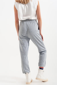 Thumbnail for Q2 - Joggers With Elastic Waist Band in Gray - 1 COLOR -