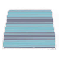 Thumbnail for Vintage Steam Trains and Blue Stripe Bamboo Muslin Newcastle Blanket -