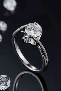 Thumbnail for 1 Carat Moissanite 925 Sterling Silver Twisted Ring