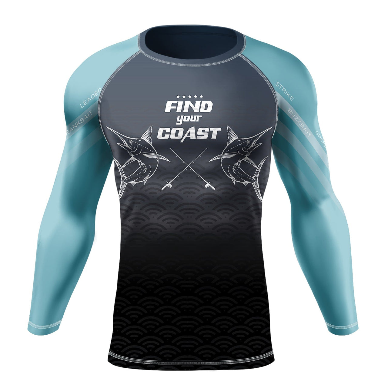 FYC - Men's Offshore Real Leader Performance UPF Rash Guard - 1 COLOR -