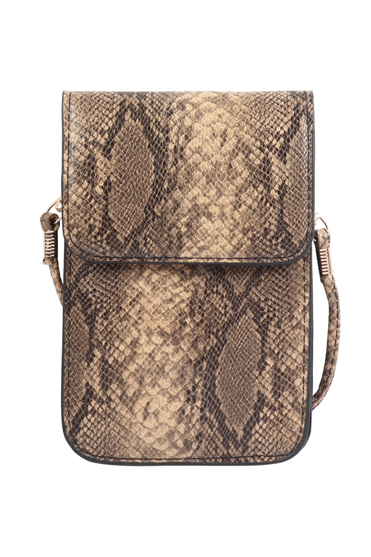 Snake Skin Cellphone Crossbody With Clear Window - NIICE! - 3 COLORS -