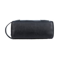 Thumbnail for PX - Black Fletcher Vegan Leather Dopp Kit - 1 COLOR -