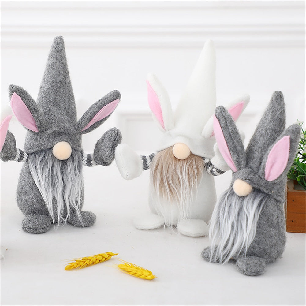 New Easter Gnome Rabbits - Handmade Reusable Home Decoration - Spring Bunny Ornaments - [14-20 DAY DELIVERY] - MULTIPLE TYPES & COLORS - CHECK US OUT! -