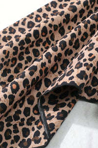 Thumbnail for Girls Leopard Graphic Handkerchief Hem Spliced Dress - T - 4T THRU 7 - 1 COLOR -