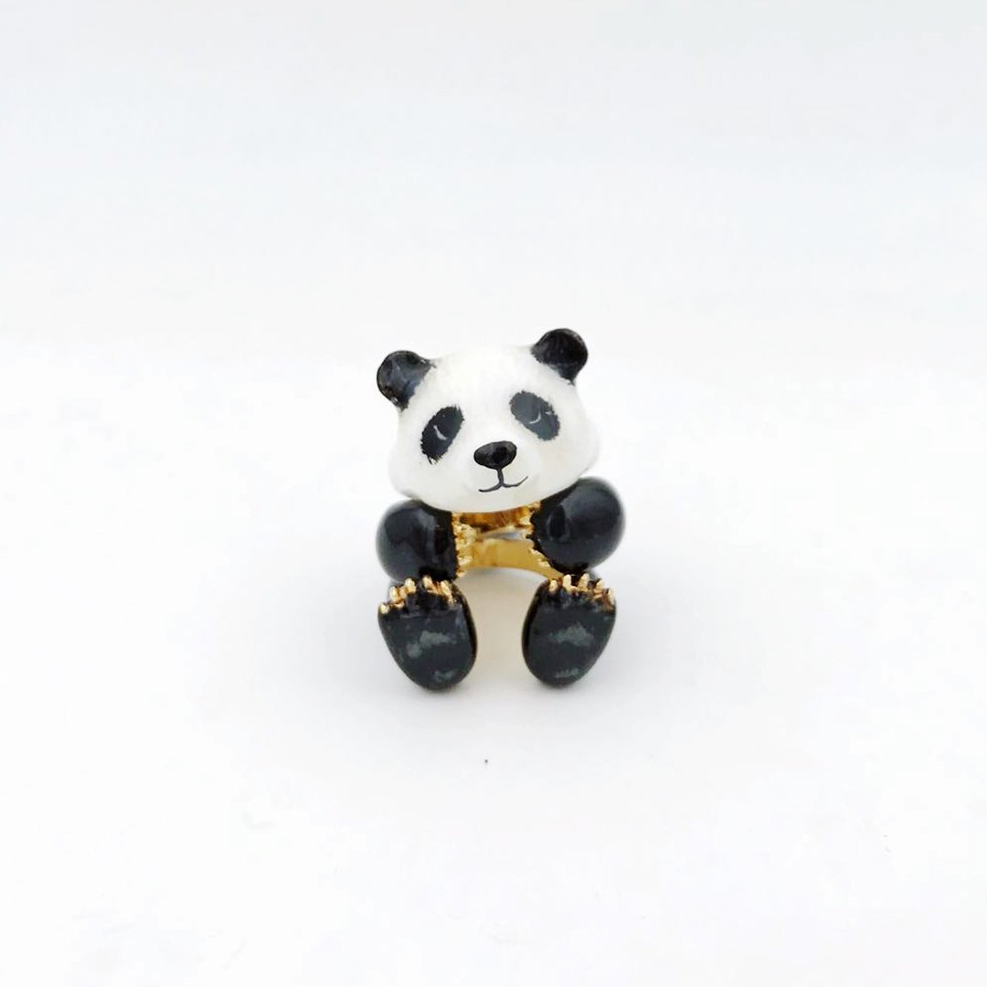 Mary Lou Store - ADJUSTABLE Panda Ring - 3 PCS. -