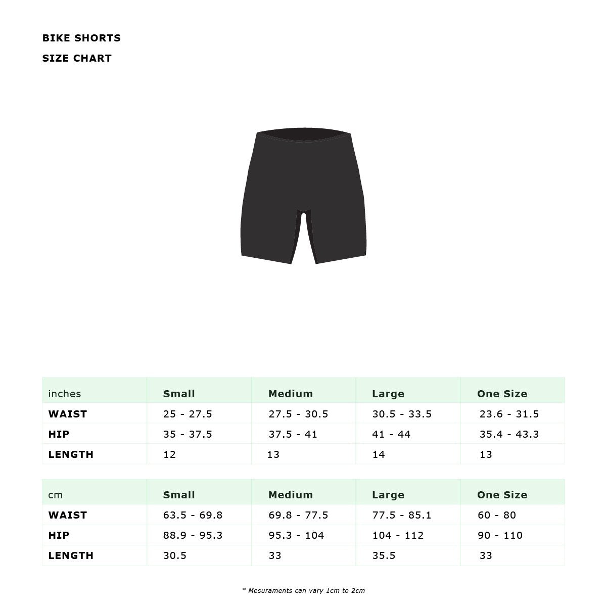 Hellokini - Mint Ombre Workout Shorts - 1 COLOR -