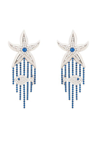 Thumbnail for LATELITA - Siren Earrings Sapphire Blue Silver -