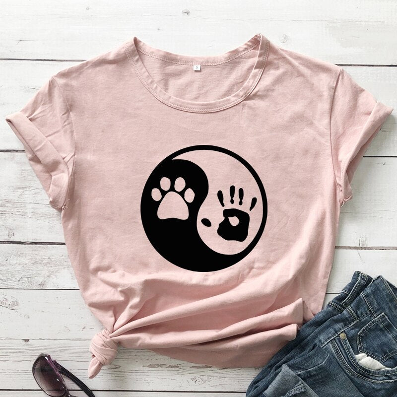 Yin Yang Palm and Paw Print - [23 DAY DELIVERY] - 17 COLORS -