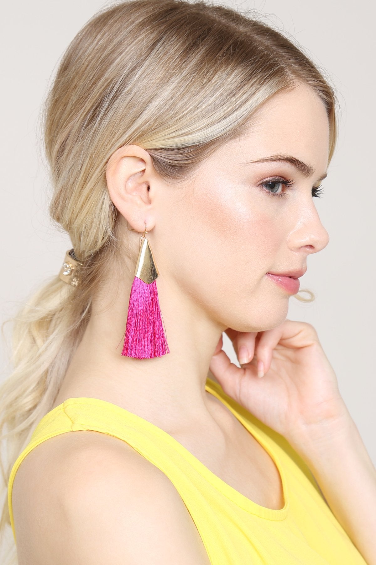 Large Tassel Earrings - 10 COLORS -