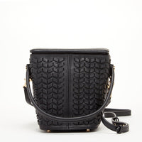 Thumbnail for Anna Woven Leather Bag Black -