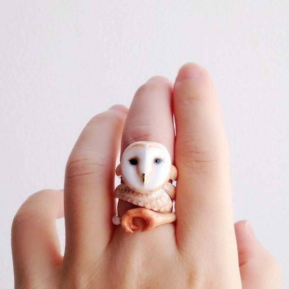 Mary Lou Store - ADJUSTABLE Owl Ring - 3 PCS. -