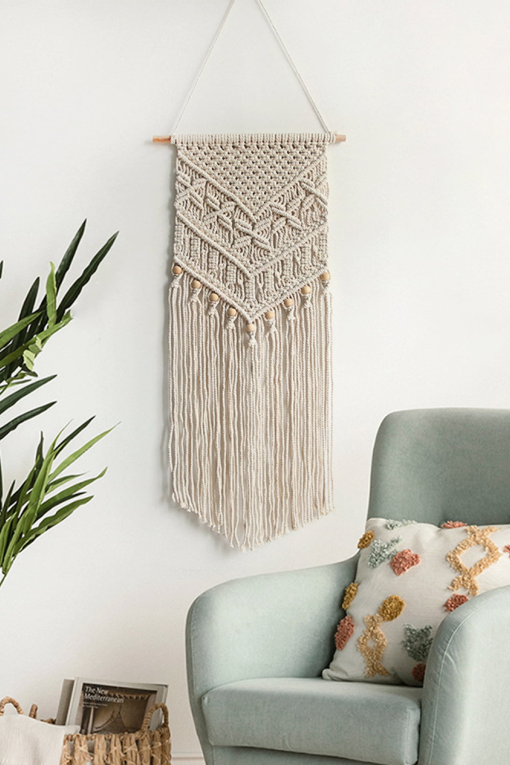 Macrame Fringe Wall Hanging - 35.4" X 15.7" - T - 1 COLOR -