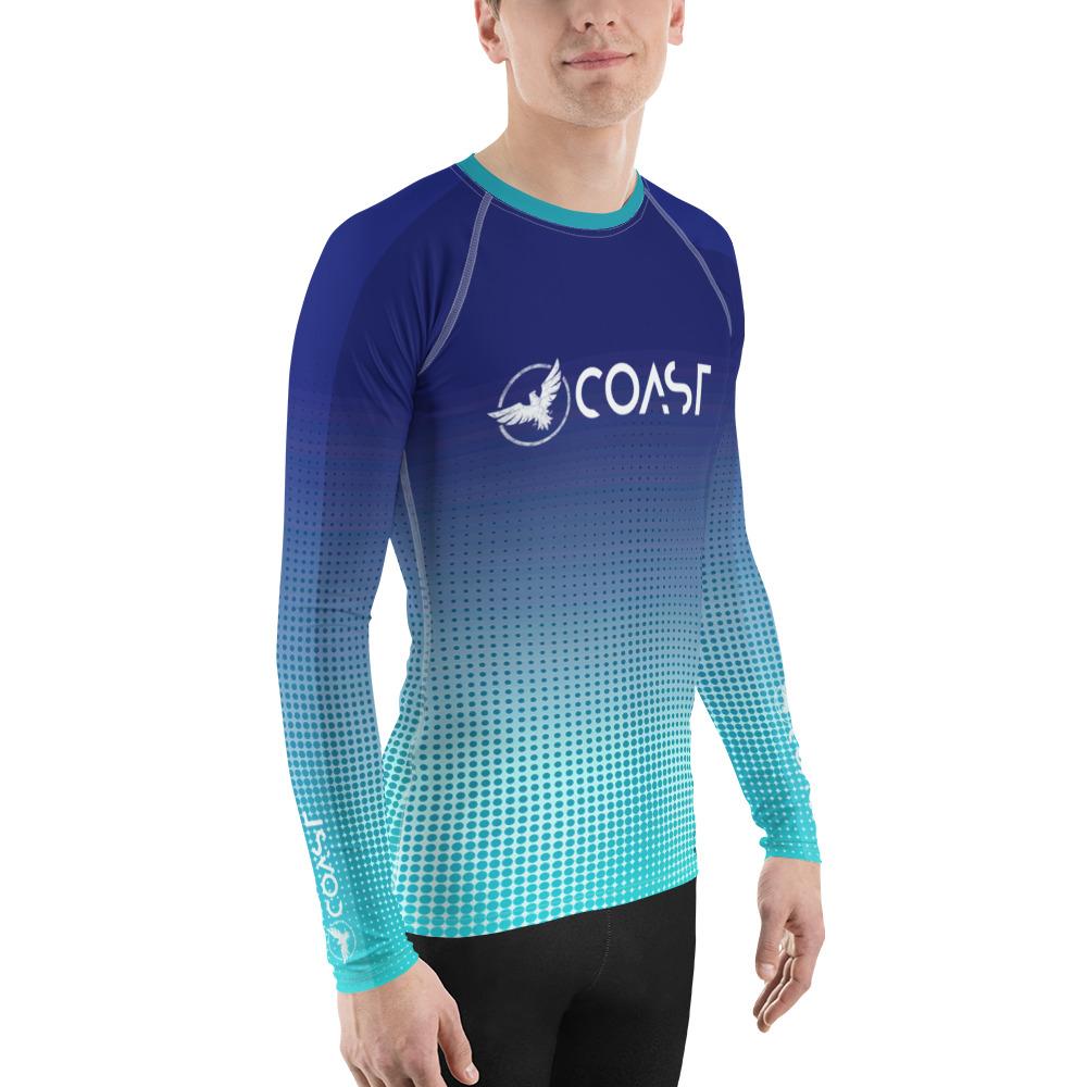 FYC - Men's Faded Hyper Drive Sleeve Performance Rash Guard UPF 40+ - 1 COLOR -