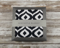 Thumbnail for Moroccan Blue Cotton Muslin Newcastle Blanket -